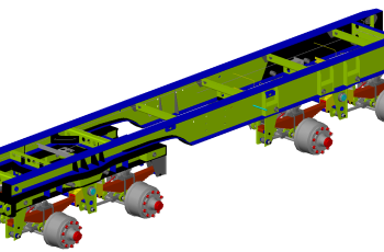 Подвеска двускатная 2+2*12т высокая рессорная (ТСП/HJB) 84287-29000-002-БМ