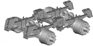 Подвеска двускатная 2*12т высокая рессорная Fuwa 161.30-2900004-EG00